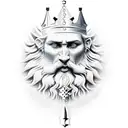 King Chess Piece tattoo design idea