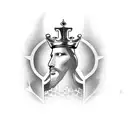 King Chess Piece tattoo design idea