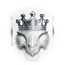 King Chess Piece tattoo design idea