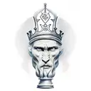 King Chess Piece tattoo design idea