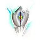 bird feather tattoo design idea