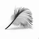 bird feather tattoo design idea