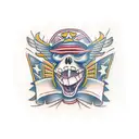 "lil T" written on tricep large tattoo design idea