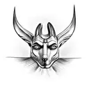 Anubis, eye of ra tattoo design idea