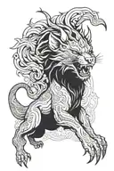 chimera tattoo design idea