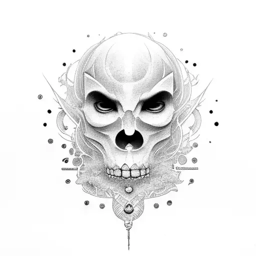 ego starving but the soul being fed with fruits  tattoo design idea