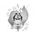 Rock Lee from Naruto in a bring it on pose. tattoo design idea