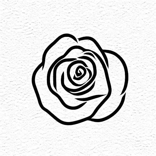 Rose and Stone tattoo design idea