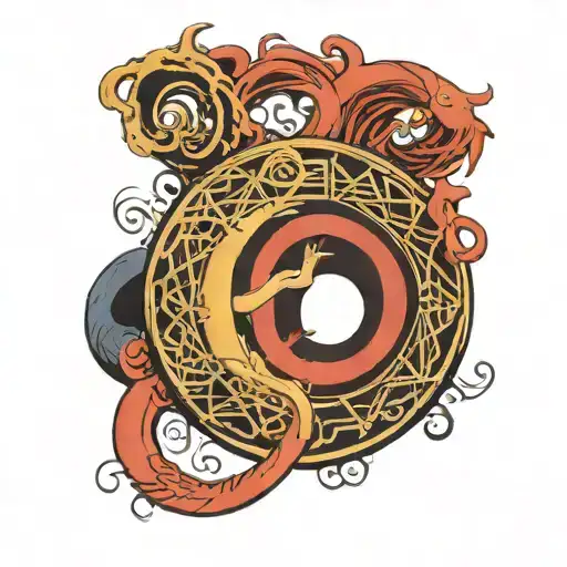 doctor strange made his ring portal tattoo design idea