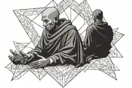 monk from another change tattoo design idea