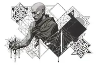 monk from another change tattoo design idea