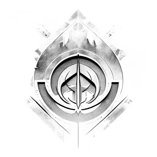 assassin's creed logo inside tattoo design idea