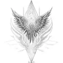 running shoe with wings  similar to nike tattoo design idea