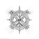 templar cross tattoo design idea