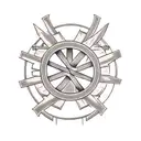 templar cross tattoo design idea