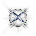 templar cross tattoo design idea