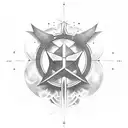 templar cruise tattoo design idea