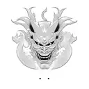 Hannya mask tattoo design idea