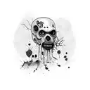 zombie tattoo design idea