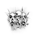 zombie tattoo design idea