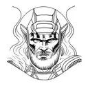 thor tattoo design idea