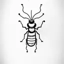 tattoo sketch in the style of thin lines, minimalism and detailing. the object can be an insect, a branch, a wild flower tattoo design idea