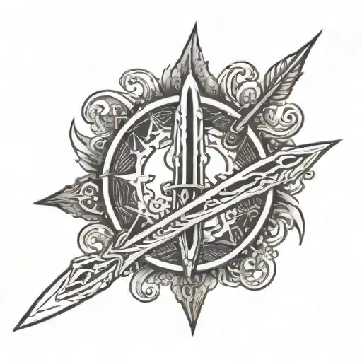 Malenia, Blade of Miquella from the video game elden ring tattoo design idea