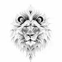 half lion half eagle tattoo design idea