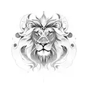 half lion half eagle tattoo design idea