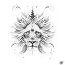 half lion half eagle tattoo design idea