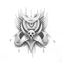 bad omens songs inspired tattoo design idea