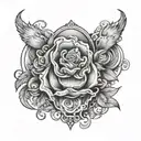 tattoo the goes around the knee cap tattoo design idea