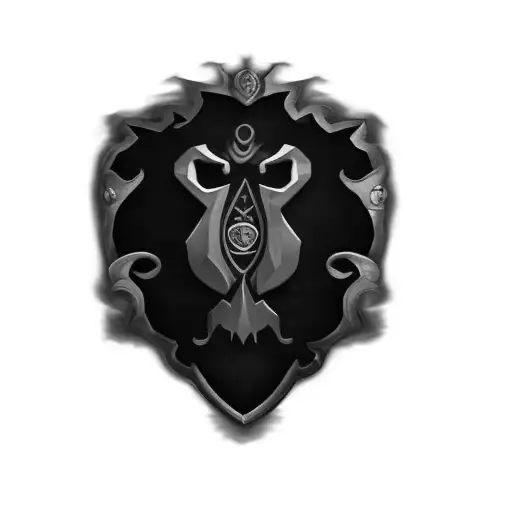 the emblem of the world of warcraft tattoo design idea