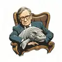 manatee Stephen hawking thinking tattoo design idea