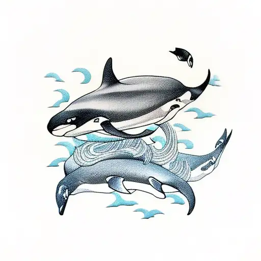 orca tattoo design idea