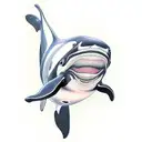 killer whale tattoo design idea