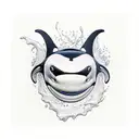 killer whale tattoo design idea