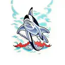 orca tattoo design idea