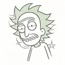 rick and morty tattoo design idea