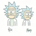rick and morty tattoo design idea