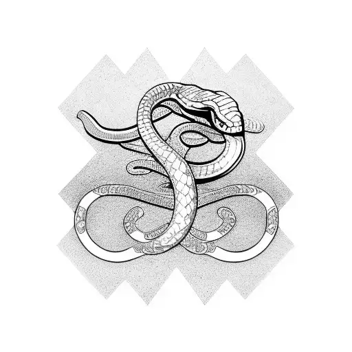 Snake tattoo design idea