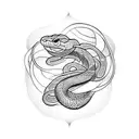 Snake tattoo design idea