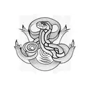 Snake tattoo design idea