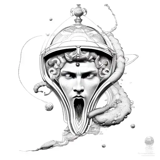 neptune tattoo design idea