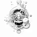 neptune tattoo design idea