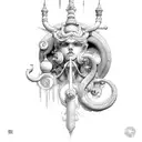 neptune tattoo design idea