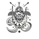 neptune tattoo design idea