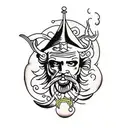 neptune tattoo design idea