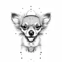 Chihuahua  tattoo design idea