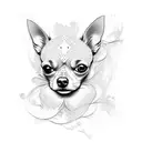Chihuahua  tattoo design idea